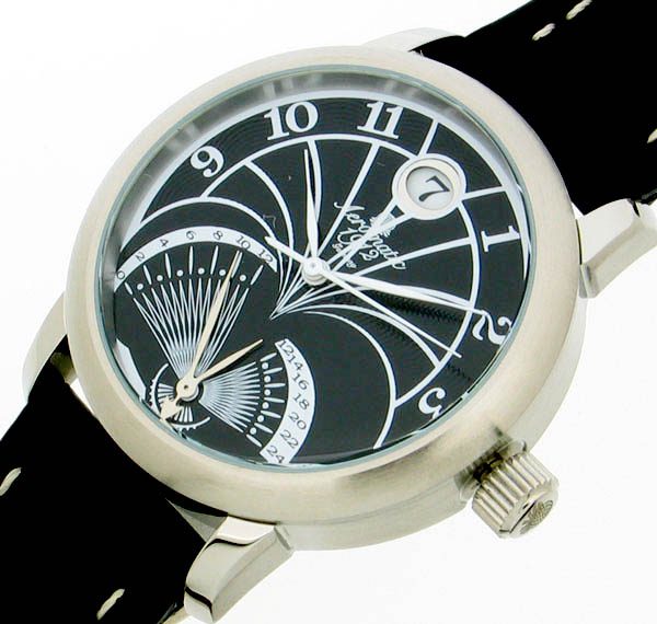 Aeromatic A1244 Flying back (Retrograde) Vintage (black) Watch 2