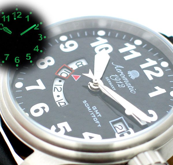 Aeromatic A1288 Defender GMT World Time Watch 3