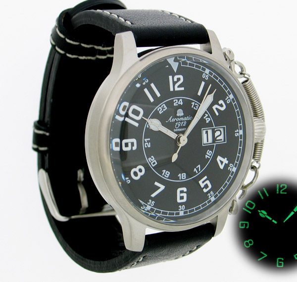 Aeromatic A1290 WWII Observer Officer Flier B1(black) Retro Watch 2