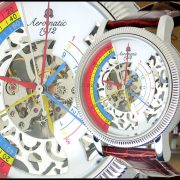 Aeromatic A1306 TRIPHASE Skeleton (White) Watch 3