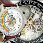 Aeromatic A1306 TRIPHASE Skeleton (White) Watch 2