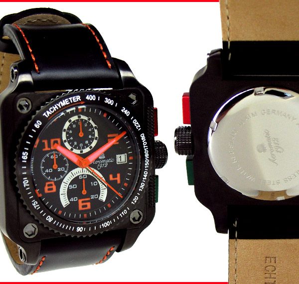 Aeromatic A1310 XXL Military Navi Pilot Chronograph Watch 2