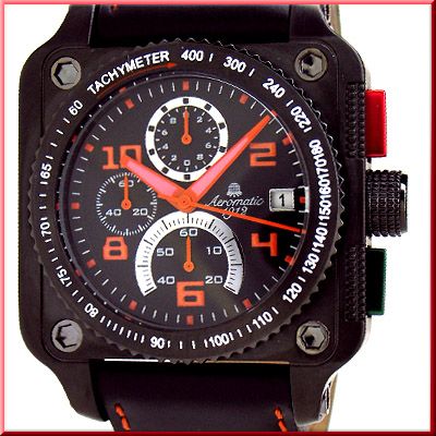 Aeromatic A1310 XXL Military Navi Pilot Chronograph Watch 1