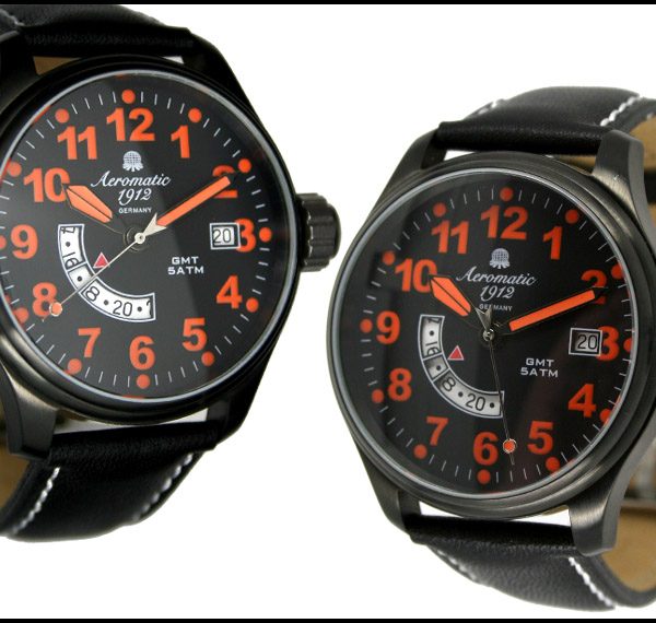 Aeromatic A1324 Defender GMT World Time (orange) Watch 4