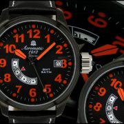 Aeromatic A1324 Defender GMT World Time (orange) Watch 2