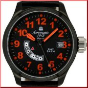 Aeromatic A1324 Defender GMT World Time (orange) Watch 1