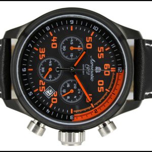 Aeromatic A1325 XXL-Pilot DEFENDER "World-Tour" Chronograph (black) Watch