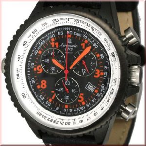 Aeromatic A1333 XXL-Pilot Defender Chronograph (black) Watch