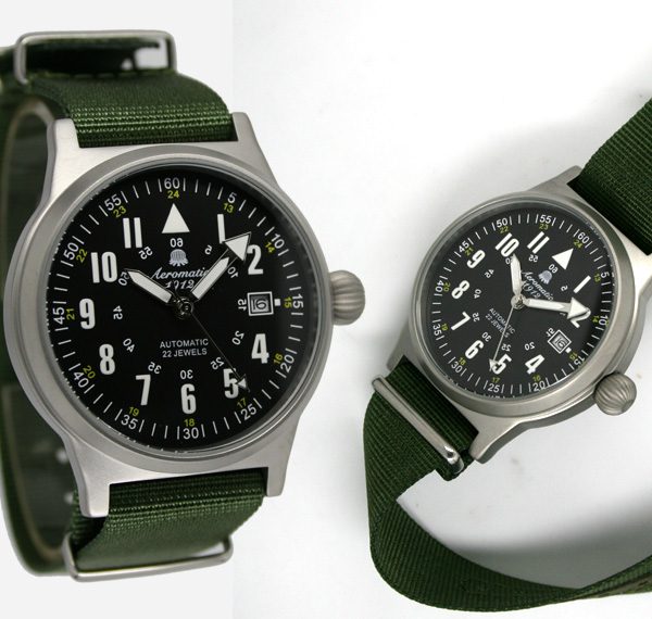 Aeromatic A1336 Automatic German WWII Sextant modified Rocketpionier Watch 4