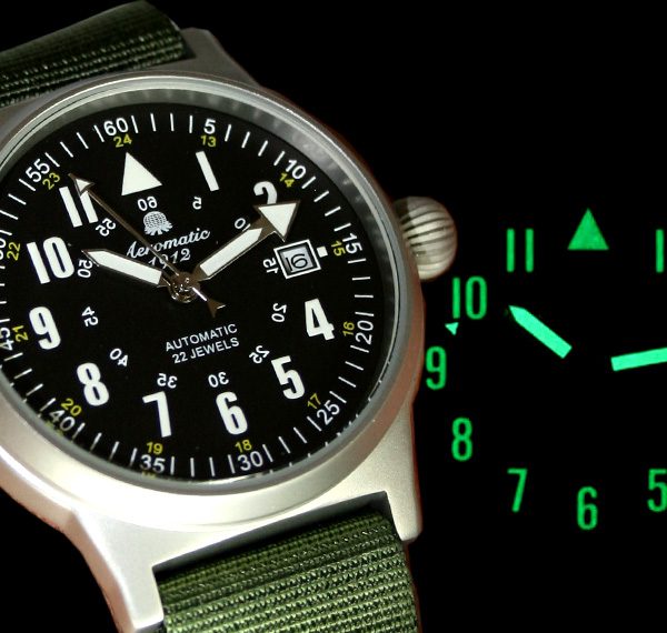 Aeromatic A1336 Automatic German WWII Sextant modified Rocketpionier Watch 2