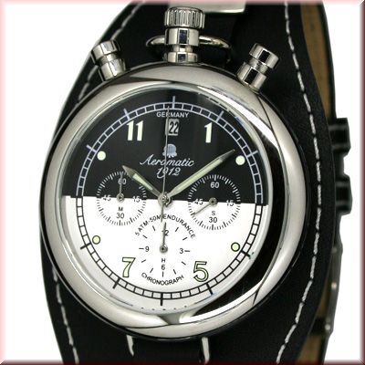 Aeromatic A1339 Retro Aviator Chronograph Watch 1