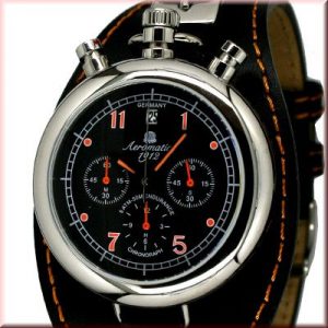 Aeromatic A1341 Retro Aviator Chronograph Watch