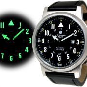 Aeromatic A1347 XL Automatic WWII Sextant modified Rocketpionier Watch 3