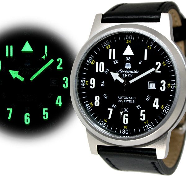 Aeromatic A1347 XL Automatic WWII Sextant modified Rocketpionier Watch 3