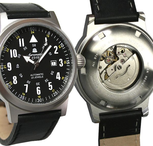 Aeromatic A1347 XL Automatic WWII Sextant modified Rocketpionier Watch 2