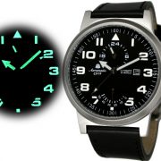 Aeromatic A1348 XL Retro-Design Pilot 24H + Powerreserve Indicator Watch 4