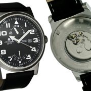 Aeromatic A1348 XL Retro-Design Pilot 24H + Powerreserve Indicator Watch 3