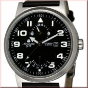 Aeromatic A1348 XL Retro-Design Pilot 24H + Powerreserve Indicator Watch 1