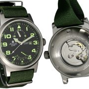 Aeromatic A1351 XL Retro-Design Pilot 24H + Powerreserve Indicator Watch 3