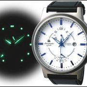 Aeromatic A1359 XL Retro-Design Pilot 24H + Powerreserve Indicator Watch 4