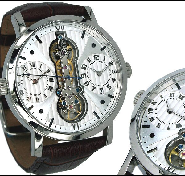 Aeromatic A1363 Dualtime Classic Watch 3