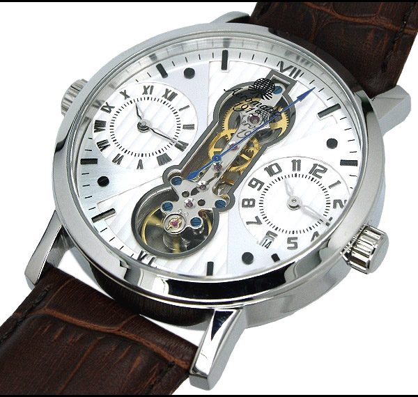 Aeromatic A1363 Dualtime Classic Watch 2