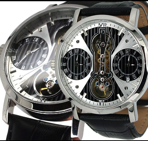 Aeromatic A1364 Dualtime Classic (black) Watch 3