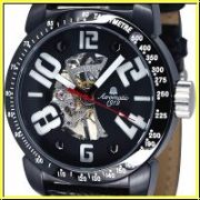 Aeromatic A1375 Mechanical Handwinding Skeleton with 3-D dial Watch