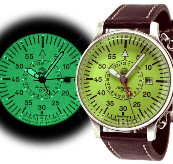 Aeromatic A1396 Automatic Observer 24H Classic «Deutsche Fliegerlegende» Watch 3