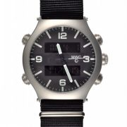 MWC G10 EVO Dual Time Chronograph (black dial) Watch 1