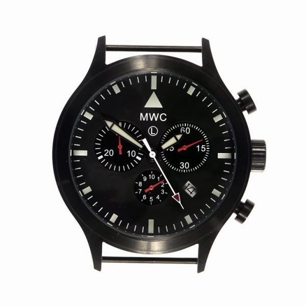 MWC MIL-TEC MKVI PVD Military Pilots Chronograph (black case) Watch 2