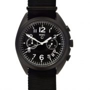 MWC PVD NATO Pattern Military Pilots Chronograph (black case) Watch