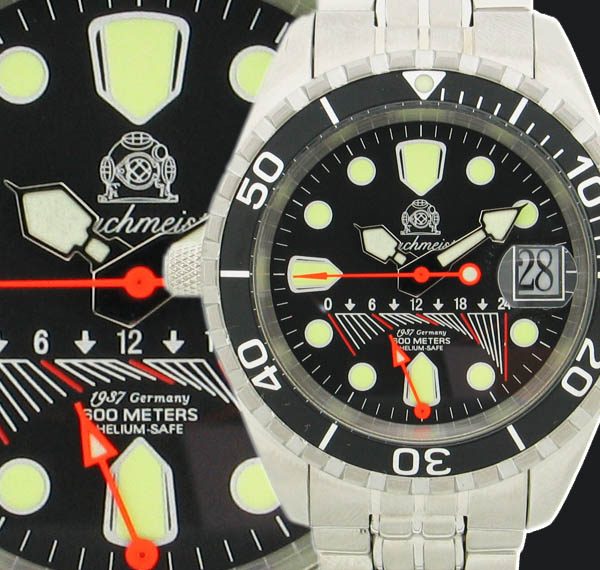 Tauchmeister1937 T0095 Profi combat diver GMT Fly-back Watch 1