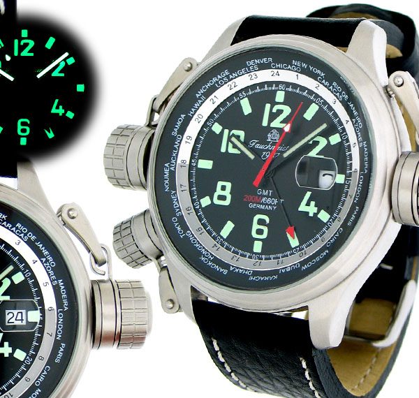 Tauchmeister1937 T0158 XXL-Pilot «World-Tour» Watch 2