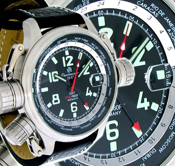 Tauchmeister1937 T0158 XXL-Pilot «World-Tour» Watch 1