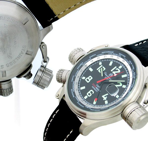 Tauchmeister1937 T0158 XXL-Pilot «World-Tour» Watch 3