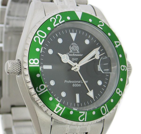 Tauchmeister1937 T0172 2.WW German U-Boot Date SWISS-GMT-movt