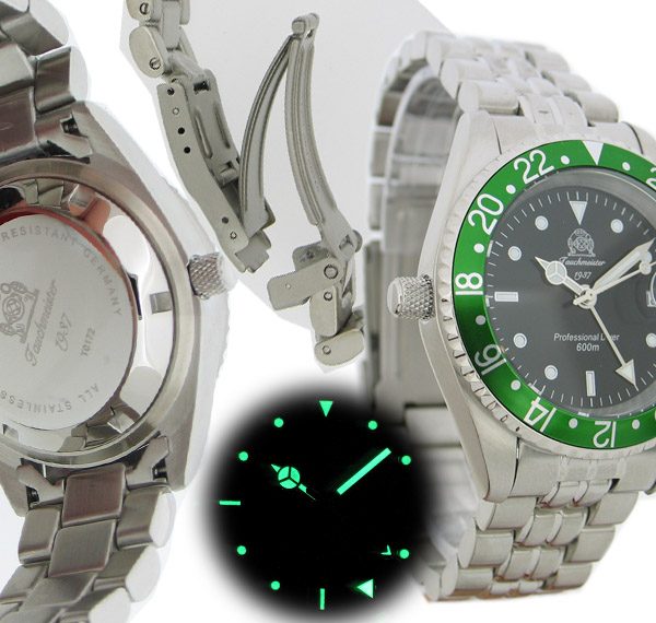 Tauchmeister1937 T0172 2.WW German U-Boot Date SWISS-GMT-movt