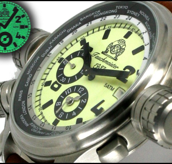 Tauchmeister1937 T0195 XXL-Pilot «World-Tour» Watch 3