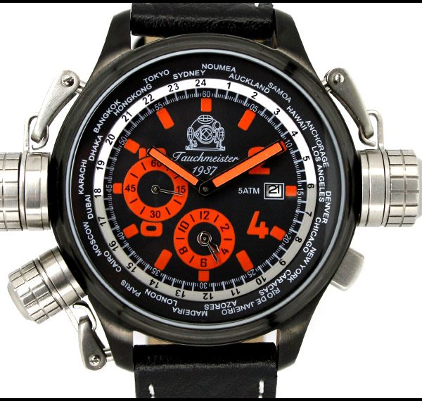 Tauchmeister1937 T0196 XXL-Pilot «World-Tour» Watch 1