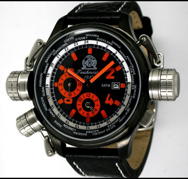 Tauchmeister1937 T0196 XXL-Pilot «World-Tour» Watch 2