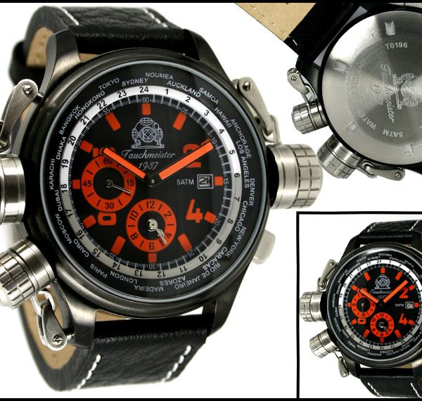 Tauchmeister1937 T0196 XXL-Pilot «World-Tour» Watch 3