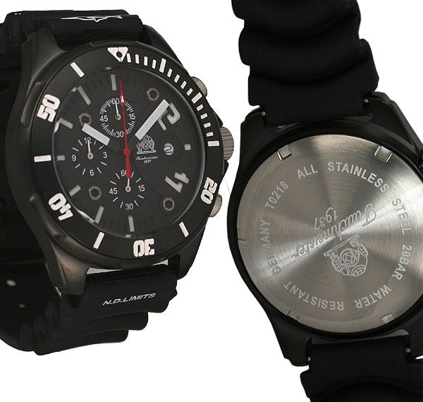 Tauchmeister1937 T0218 Marine Diver Chronograph «Professional Deep Sea» Watch 2