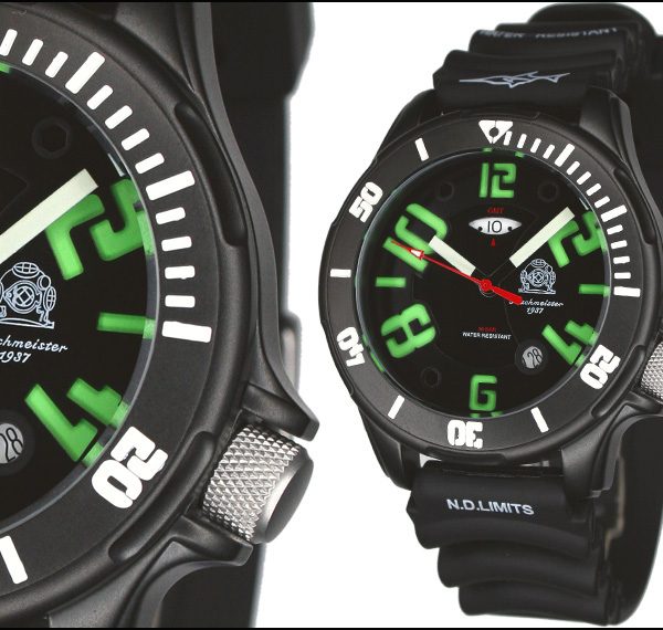 Tauchmeister1937 T0239 Marine Diver «Professional Deep Sea» Watch with 3-D Dial 1