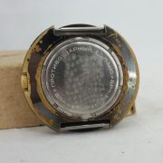 Raketa golden shockproof watch with calendar day+date 2