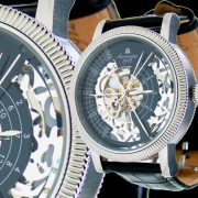 Aeromatic A1305 TRIPHASE Skeleton Watch 4