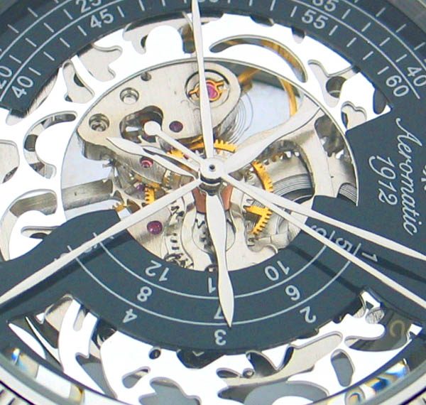 Aeromatic A1305 TRIPHASE Skeleton Watch 2