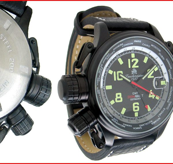 Tauchmeister1937 T0182 XXL-Pilot «World-Tour» Watch 3