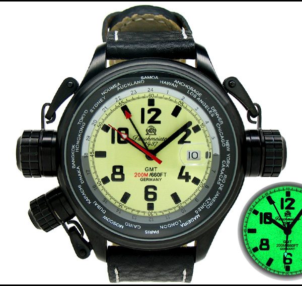 Tauchmeister1937 T0183 XXL-Pilot «World-Tour» Watch 2