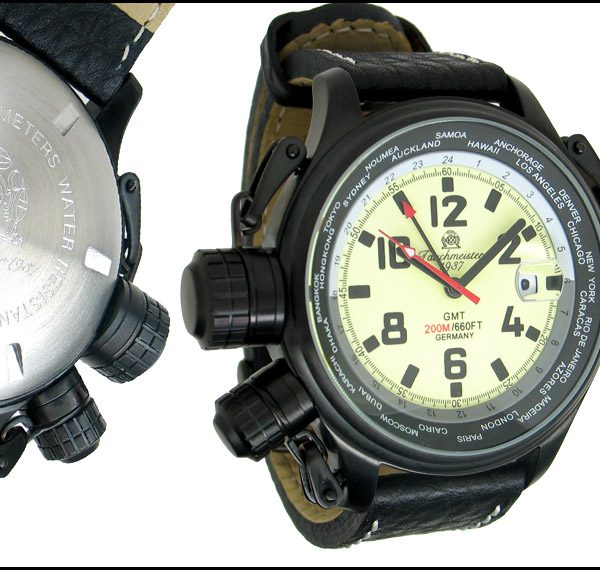 Tauchmeister1937 T0183 XXL-Pilot «World-Tour» Watch 3